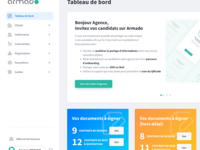 Plateforme intérim digital ARMADO